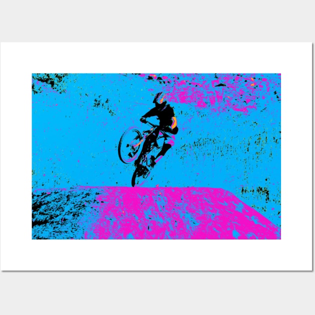 Lets Ride! - Mountain Bike Rider Wall Art by Highseller